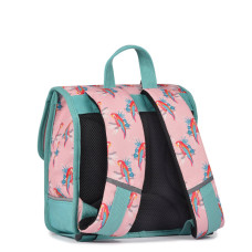 Caméléon Rétro Sac A Dos 30cm Pink Parrot dos