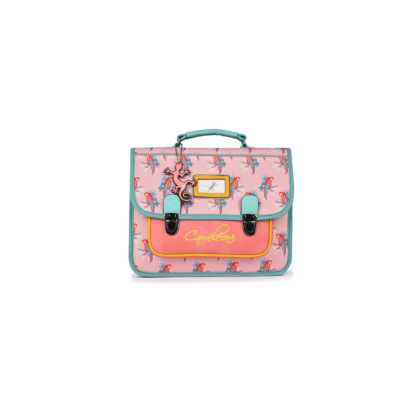 Caméléon Rétro Cartable 32cm Pink Parrot