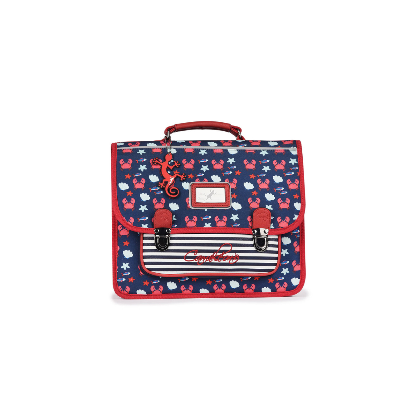 Caméléon Retro School Bag 35cm Navy Crab