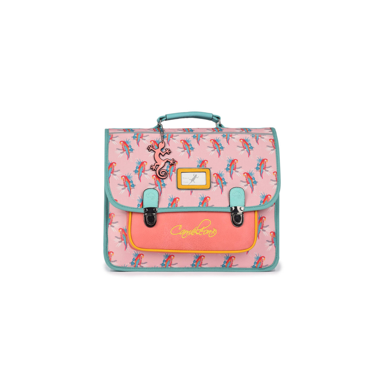 Caméléon Retro School Bag 35cm Pink Parrot