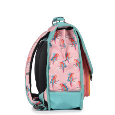 Caméléon Retro School Bag 35cm Pink Parrot