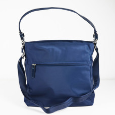 Lancaster Basic Verni Sac Porté Epaule et Travers 514-60 Bleu Foncé dos