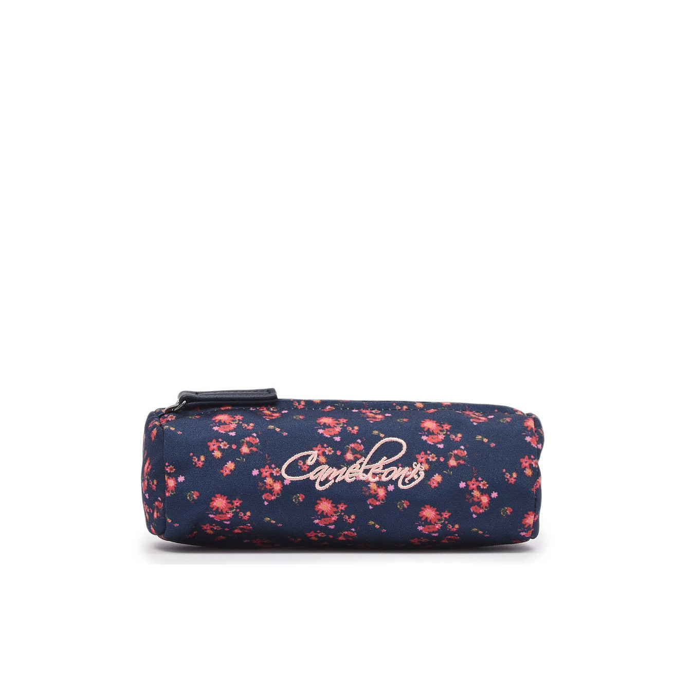 Chameleon Simple Vintage Fantasy Navy Blossom Pencil Case