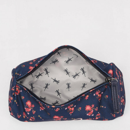 Chameleon Simple Vintage Fantasy Navy Blossom Pencil Case