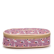 Chameleon Oval Pencil Case Vintage Fantasy Pink Girl