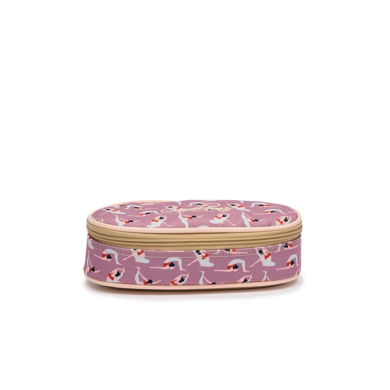 Chameleon Oval Pencil Case Vintage Fantasy Pink Girl