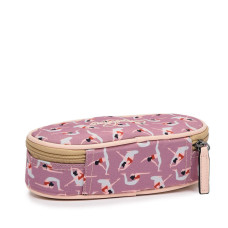 Chameleon Oval Pencil Case Vintage Fantasy Pink Girl