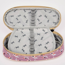 Chameleon Oval Pencil Case Vintage Fantasy Pink Girl