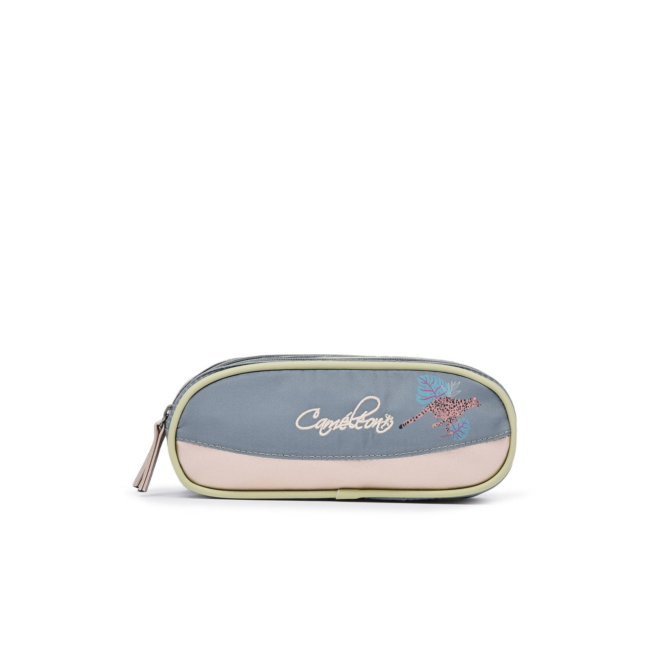 Chameleon Double Vintage Fantasy Green Jungle Pencil Case