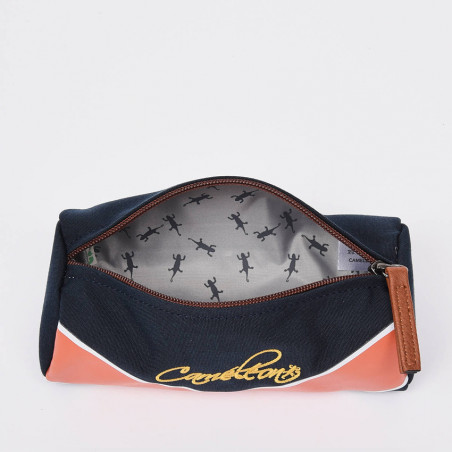 Chameleon Simple Vintage Urban Navy Badges Pencil Case