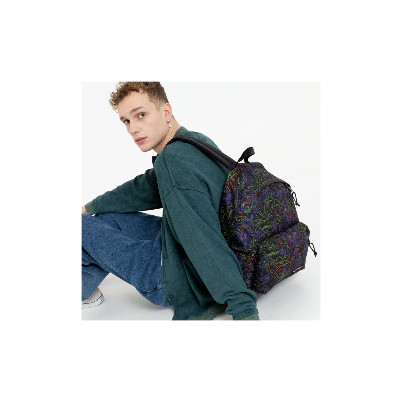 Eastpak Padded Pak'R Backpack U46 Neon Print Black