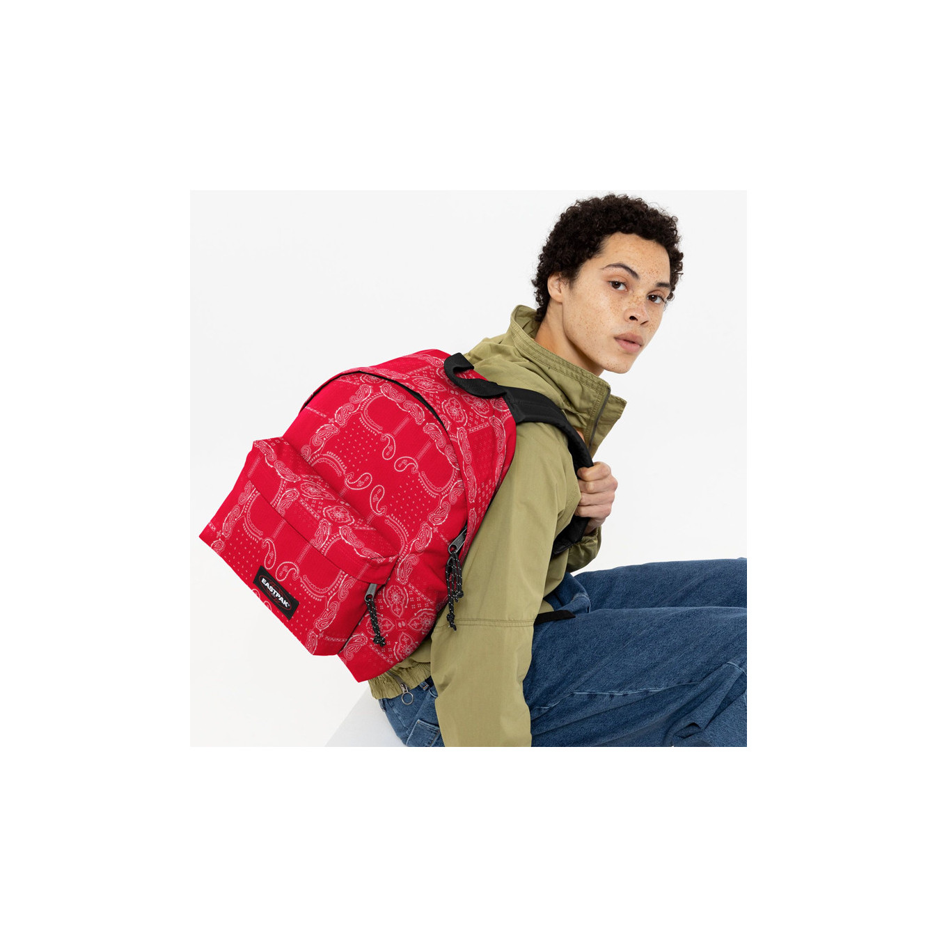 Eastpak Padded Pak'R Backpack U72 Urbandana Red