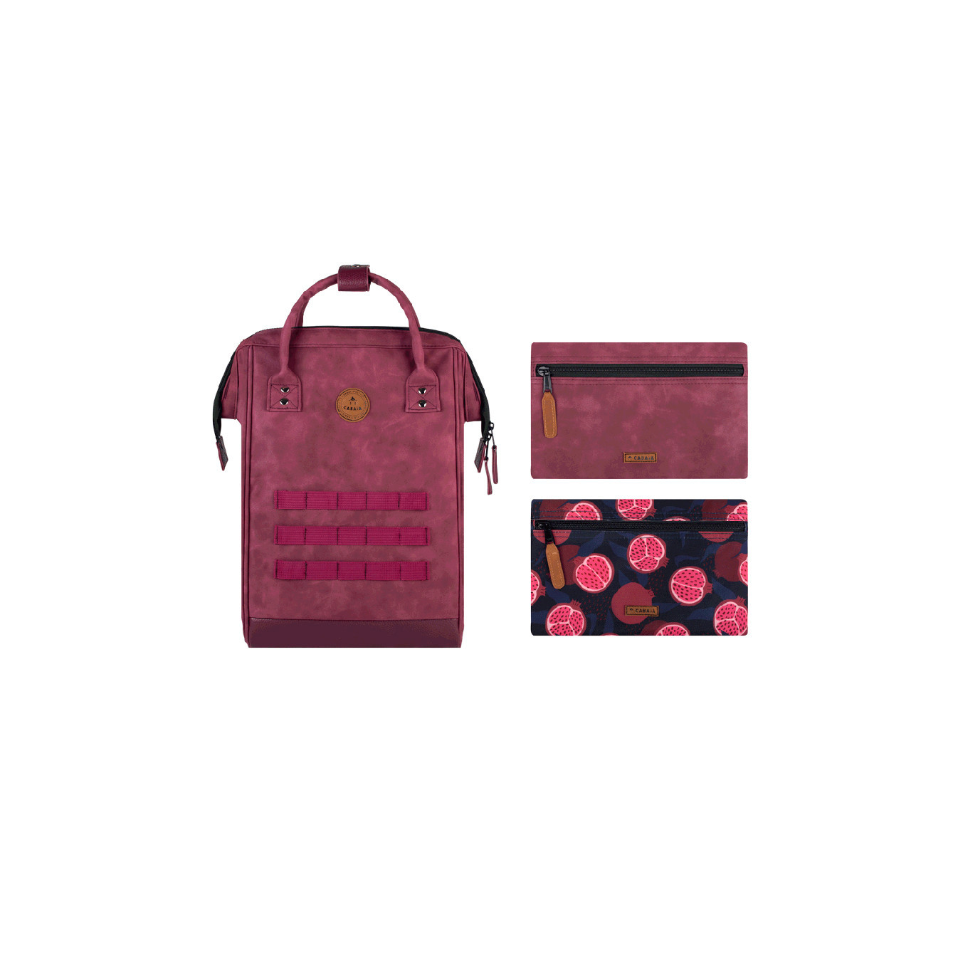 Cabaïa Medium Delhi Backpack 13" Bordeaux