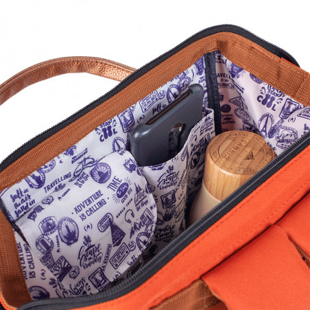 Small Bogota Backpack 10.5" Orange