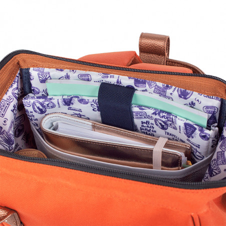 Small Bogota Backpack 10.5" Orange Cabaia