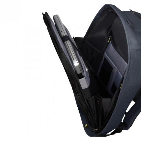 Samsonite Securipak Sac À Dos Souple PC 15.6″ Eclipse Blue ouvert
