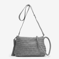 Biba Perkins Sac Bandoulière en Cuir Tressé PER2L Negro