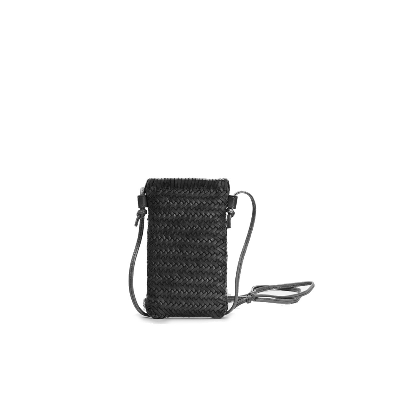 Biba Perkins Pochette Portable Cuir tressé PER4L Negor