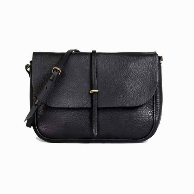Bleu de Chauffe Postman Bag Pastel Black
