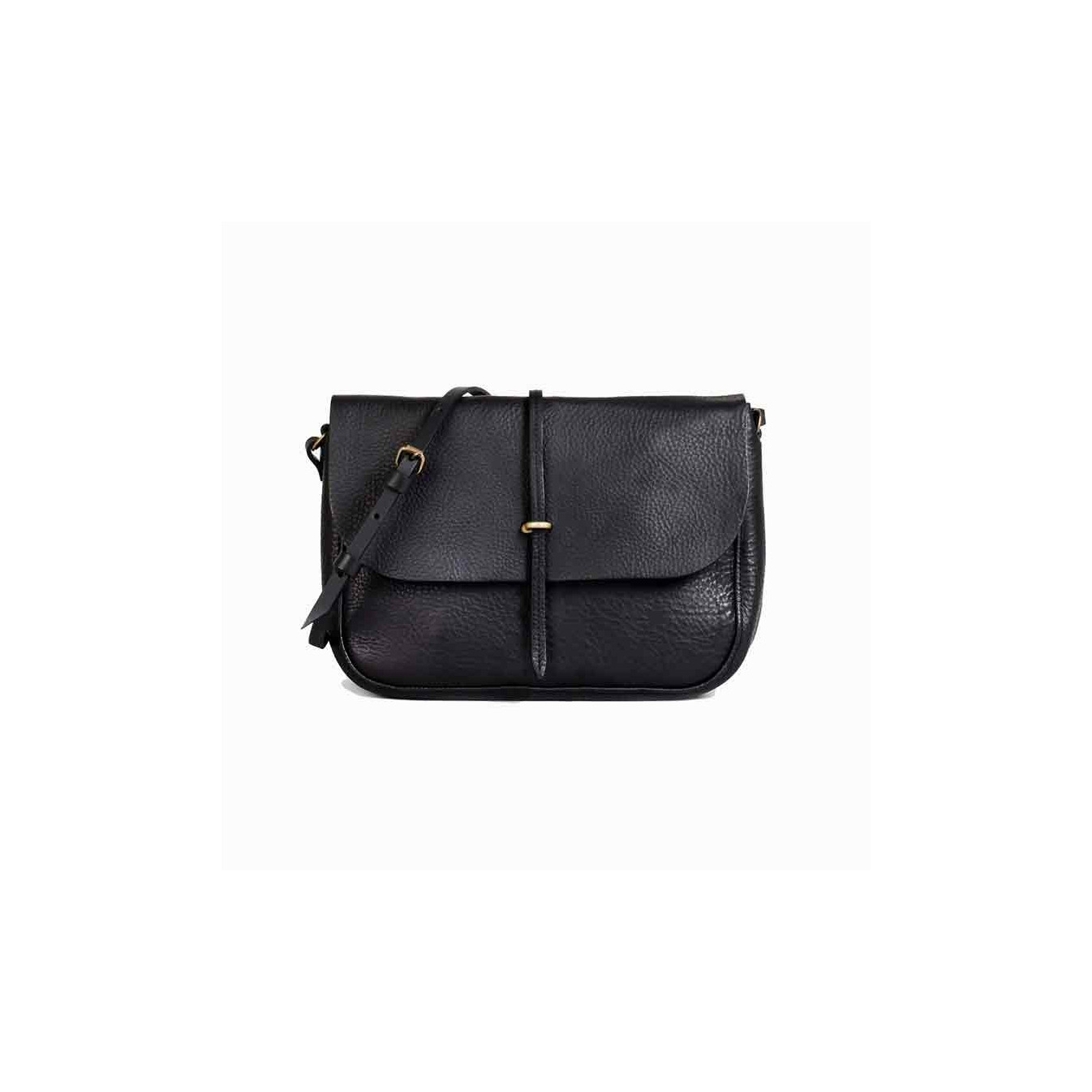 Bleu de Chauffe Postman Bag Pastel Black