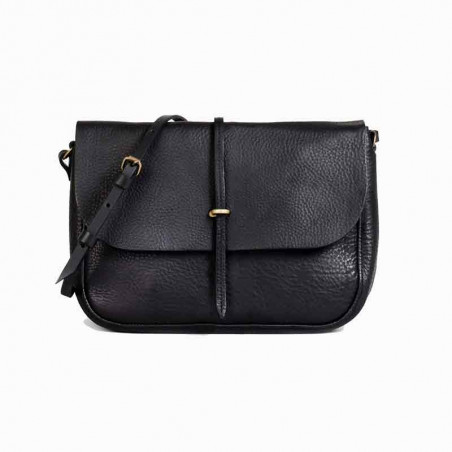 Bleu de Chauffe Sac Postier Pastel Noir