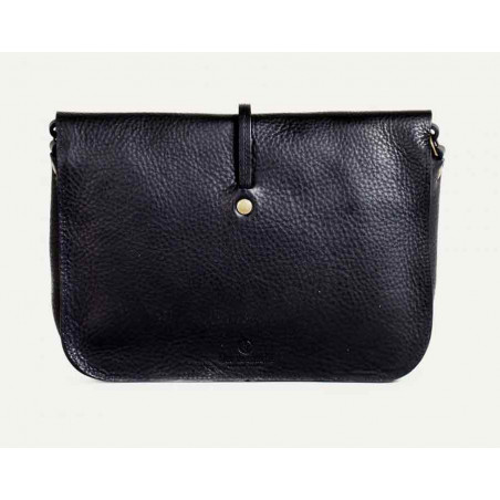 Bleu de Chauffe Postman Bag Pastel Black