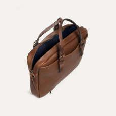 Bleu de Chauffe Business Folder Bag Amber Brown