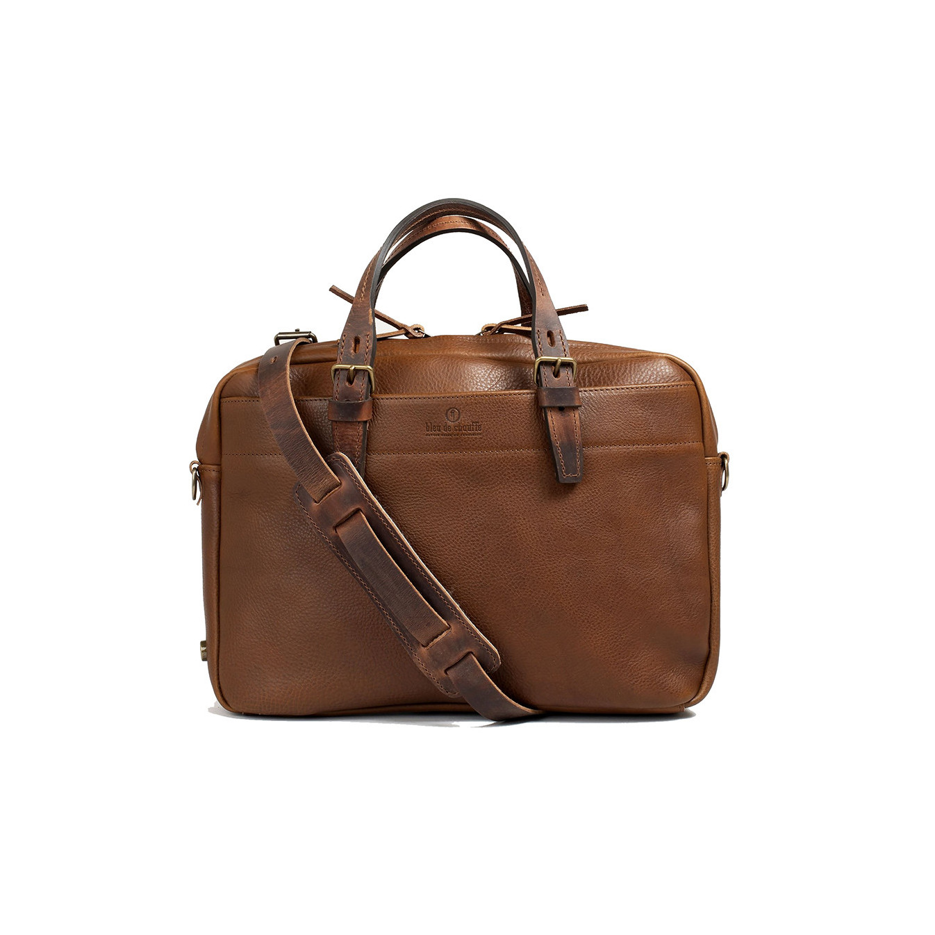 Bleu de Chauffe Business Folder Bag Amber Brown