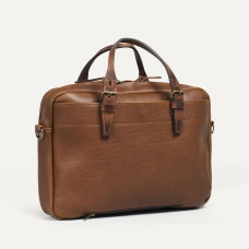 Bleu de Chauffe Business Folder Bag Amber Brown