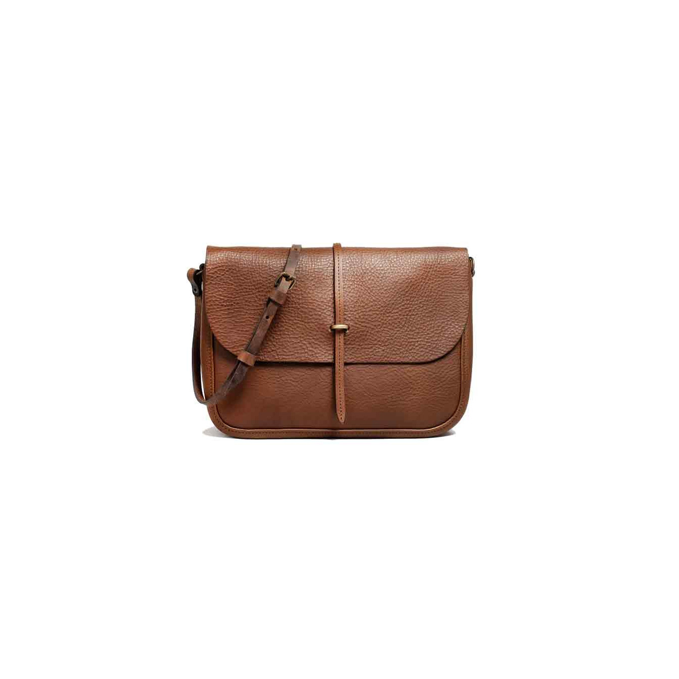 Bleu de Chauffe Postman Bag Pastel Brown Amber