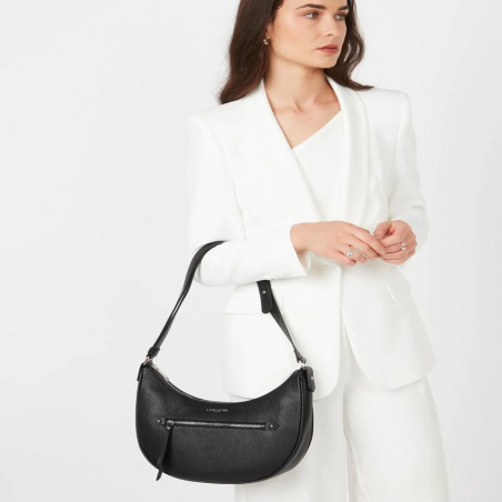 Lancaster Firenze Sac Besace 480-002 Noir porté mi bras