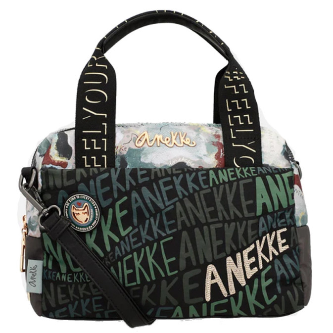 Sac à Main Bandoulière Anekke - Style Patchwork Moderne Avec Bandoulière Amovible - 26x18x12 Cm
