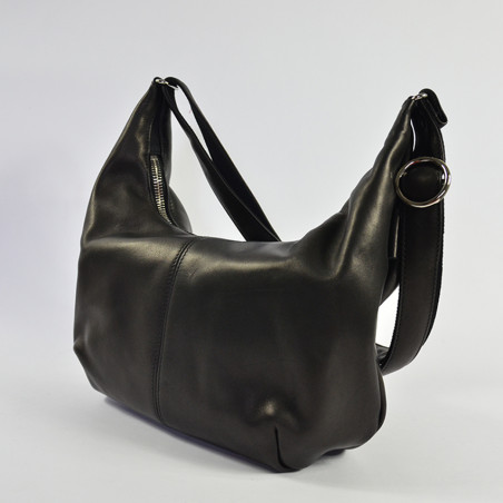 Ateliers Fourès Complice Small Zippered Hobo Bag C300 Black