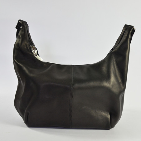 Ateliers Fourès Complice Small Zippered Hobo Bag C300 Black