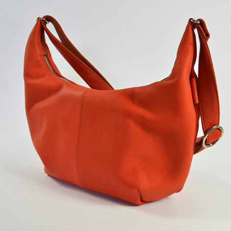Fourès Workshops Complice Small Zippered Bag Léto C300 Confite Orange