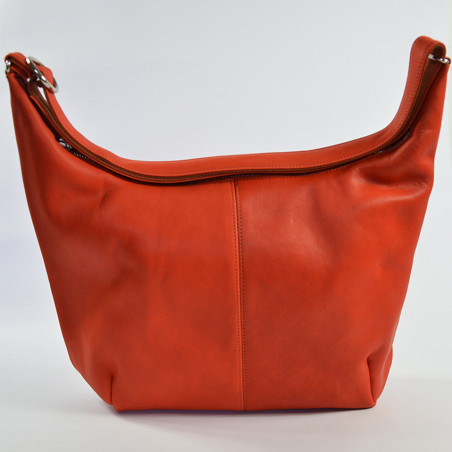 Ateliers Fourès Complice Large Zippered Bag C500 Confite Orange