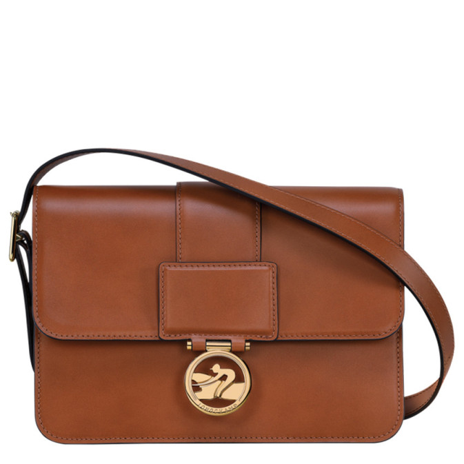Longchamp Box-Trot Crossbody Bag Cognac
