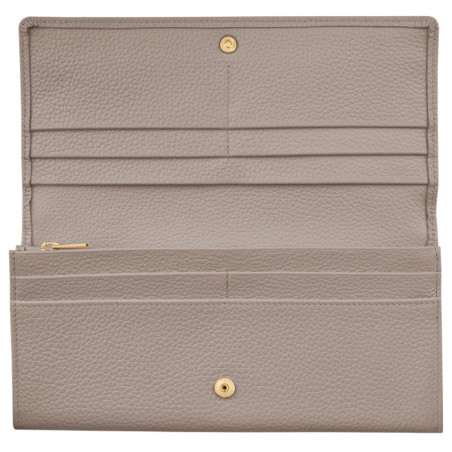 Longchamp Le Foulonné Long Wallet with Flap Turquoise