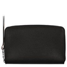 Longchamp Le Pliage City Compact Zippered Wallet Black