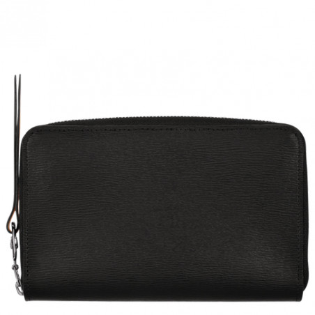 Longchamp Le Pliage City Compact Zippered Wallet Black