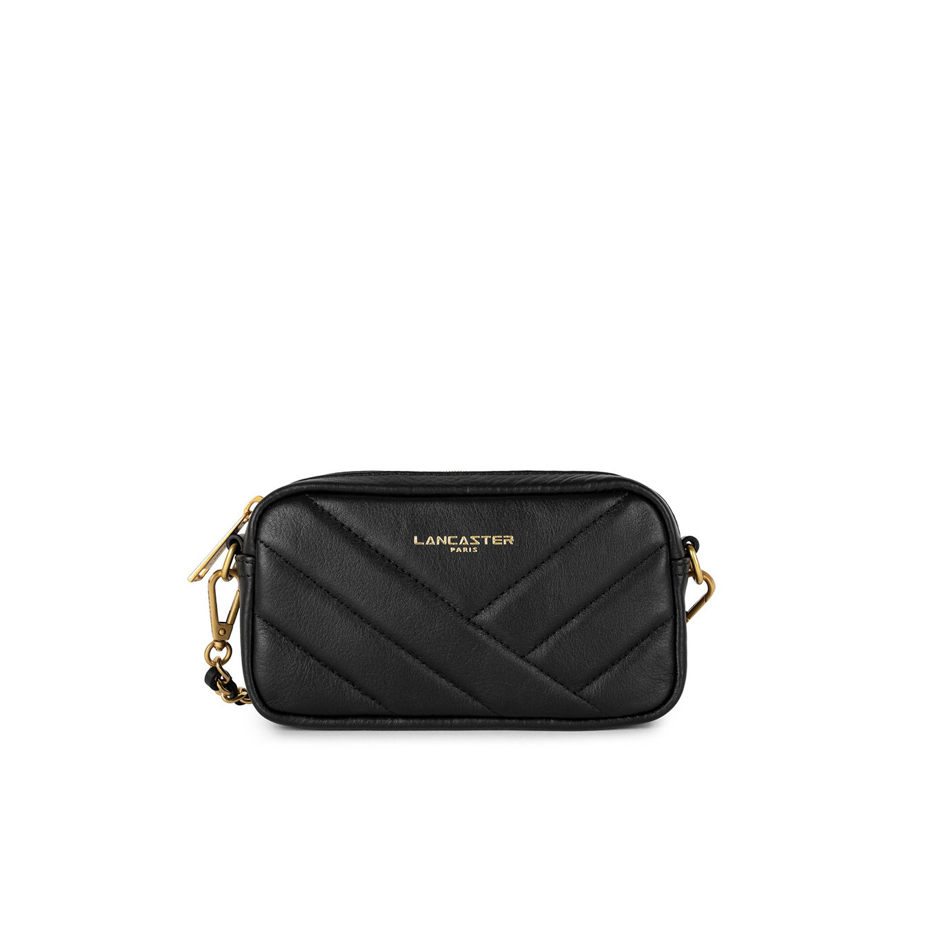 Lancaster Soft Quilted Shoulder Bag 530-36 Black