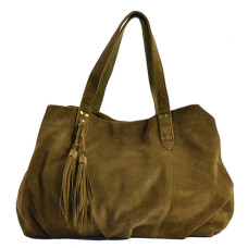 Mila Louise Nicolette V Leather Bag Bronze