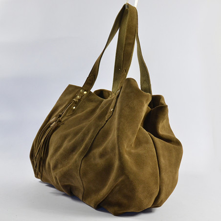 Mila Louise Nicolette V Leather Bag Bronze