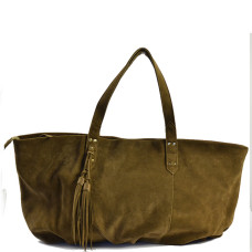 Mila Louise Nicolette V Leather Bag Bronze
