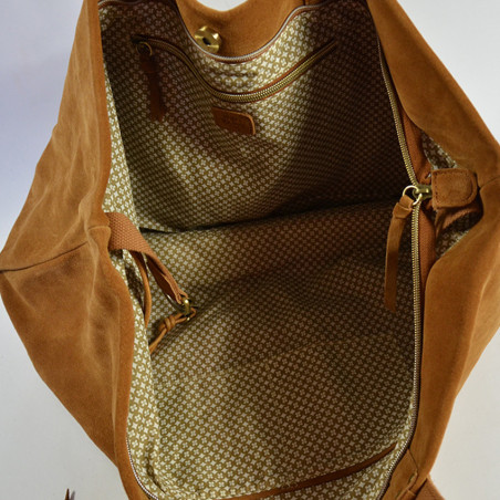 Mila Louise Nicolette V Leather Bag Bronze