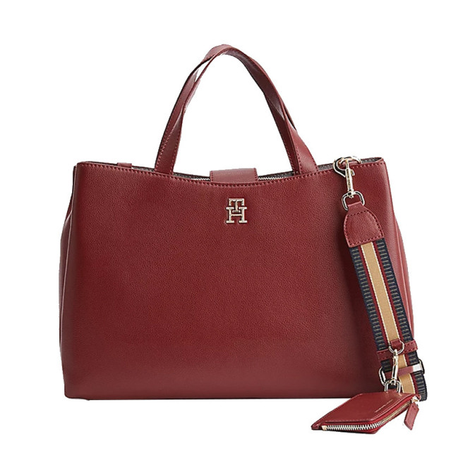 Kit De Broderie Crewel Vintage - Sac à Main Rouge Avec Toile Et Tissu - Loisir Créatif