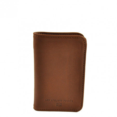 Ateliers Fourès Baroudeuse Card Holder Astrée B16 Tawny