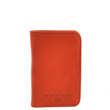 Ateliers Fourès Baroudeuse Card Holder B16 Confite Orange
