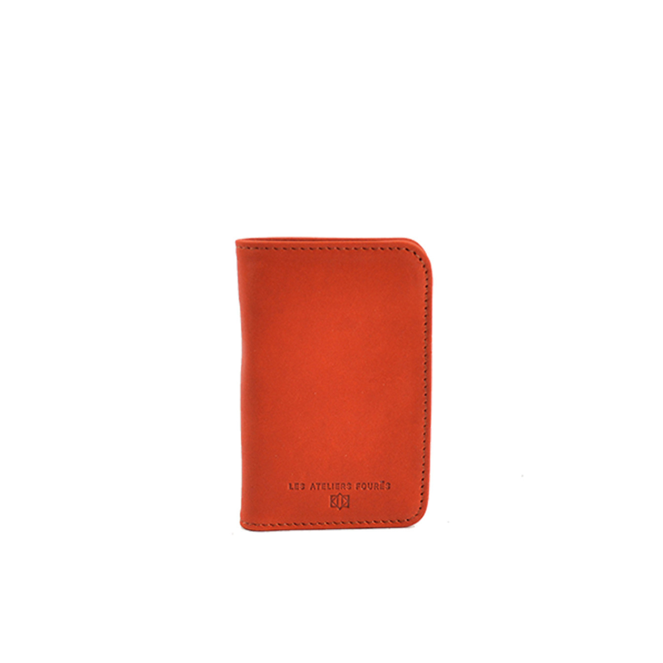 Ateliers Fourès Baroudeuse Card Holder B16 Confite Orange