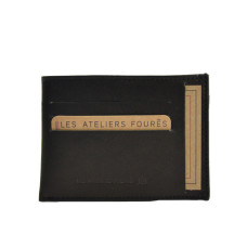 Ateliers Fourès Assembly National Paper Holder in Leather N44 black